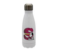 CYP BRANDS Snoopy Bouteille d'eau en acier inoxydable avec fermeture hermétique Lettre S multicolore Blanc 550 ml