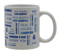 CYP BRANDS Tasse en céramique Real Madrid 330ml - 8x11.5x9.6cm - Compatible Micro-ondes et Lave-vaisselle