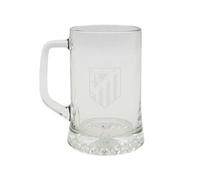 CYPBRANDS Atlético de Madrid Chope à bière en verre Transparent Capacité 500 ml Produit officiel