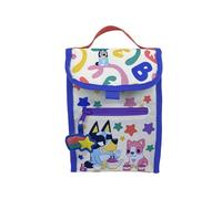 CYPBRANDS Bluey, Sac à goûter, Arc-en-ciel, Rainbow, Sac, Poignées, Durable, Recyclable, Multicolore, Produit officiel