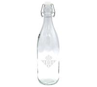 CYPBRANDS Real Betis Balompié Bouteille d'eau en verre Transparent 1 l Produit officiel