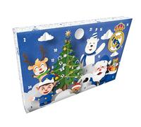 CYPBRANDS Real Madrid Calendrier de l'Avent, calendriers, cadeaux, Noël, couleur bleue, produit officiel