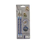 CYPBRANDS Real Madrid Set de papeterie, écriture, taille-crayon, gomme à effacer, crayons de couleur blanche, produit officiel