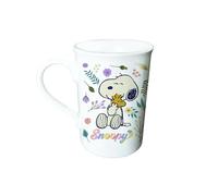CYPBRANDS Snoopy, tasse, petit-déjeuner, vaisselle, tasses originales, porcelaine, couleur blanche, produit officiel