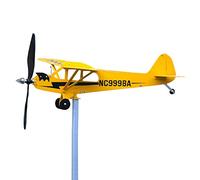 cypreason Girouette d'avion Décoration - 2023 New Avion Wind Spinner Metal Girouette Moulin à Vent Girouette pour Yard Garden Patio Toit Pelouse Cadeaux pour Les Amateurs de vol