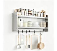 CYQQRDZSW Armoire Murale de Cuisine en Acier Inoxydable, Meuble Mural a Porte Coulissante et Panneaux Latéraux Surélevés. for Cuisine, Salle de Bain et Garde-Manger(70x25cm/27.6x9.8in)