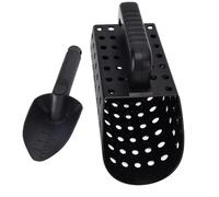 Cyrank Accessoires pour détecteurs de métaux, Shark Teeth Screen Pelle à Sable et Pelle à détection de métaux pour détection de métaux Pelle de Plage Pelle à détection de métaux, Pelle a granulés
