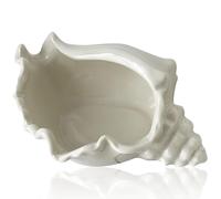 Cyrank Grand Bol De Coquillages en Forme De Conque, Bol Décoratif en Forme De Coquillage Plateau à Bijoux Plateau en Céramique Plateau De Rangement pour Clés Décorations De Plage pour La Maison