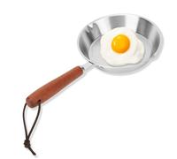Cyrank Mini Poêle à Frire 12 Cm/16 Cm, Poêle à Huile En Acier Inoxydable, Mini Poêle à œufs, Mini Poêle Pour Cuisinière à Induction De Restaurant Domestique(12cm)