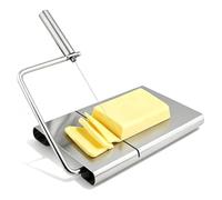 Cyrank Trancheuses à Fromage Pour Bloc De Fromage, Trancheuse à Avec Fil En Acier Inoxydable Trancheuse à Beurre Coupe-savon Avec 6 Pièces De Fil De Coupe Pour la Cuisine