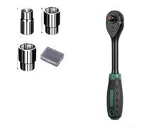CYRENT liquet à changement rapide 1 cm réversible en alliage d'acier | Engrenage 72 dents, 5 degrés, bouton de libération rapide, alliage d'acier, interrupteur réversible