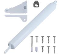 CYRENT Ferme-porte automatique avec tension réglable - Charnière pneumatique robuste pour portes tempête - Fermeture douce pour gaucher et droitier - Construction en métal robuste 60 x 42 x 33 mm