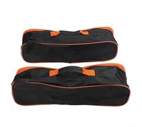 CYRENT Lot de 2 sacs de rangement pour outils avec poignée, résistant à l'usure en polyester et PVC, fermeture à chaîne pour accessoires d'aspirateur, noir