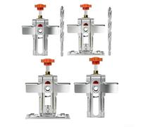 CYRENT Outil de positionnement rapide pour porte d'armoire - Dispositif auxiliaire en acier inoxydable pour perçage et fixation (D)