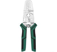 CYRENT Pince à sertir et dénuder, kit d'outils pour bornes de fil (C) | Pince à sertir et dénuder pour travaux électriques. Poignée antidérapante. Pour le câblage de panneau