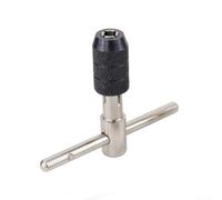 CYRENT Porte-taraud métrique à cliquet avec poignée en T pour filetage M3 à M6 - Outil de plomberie compact pour zones confinées - Acier 12 mm