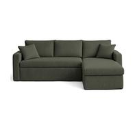 Bestmobilier Cyrus Canapé d'angle réversible 4 places - Vert