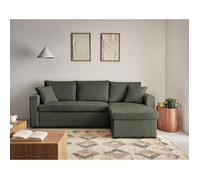 Bestmobilier Cyrus Canapé d'angle réversible 4 places - Vert