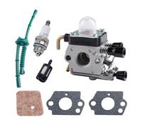CYWVYNYT Kit de Carburateur pour Stihl FS38 FS45 FS46 FS55 FS74 FS75 FS80 FS85 HL45 HL75 HS70 HS74 KM55 KM55R Tondeuse à Gazon Carburateur avec Kit de Conduite de Carburant Filtre à Air Remplacement