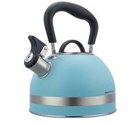 Kinghoff Bouilloire KH-1857 – 1,8 L, acier inoxydable, sifflet, induction – bleue