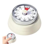 CZAYEFNH Timer,Minuteur de Cuisine mécanique, Minuterie magnétique adsorbable,Affichage Temps Restant avec Alarme Sonore,Minuterie Aimanté,Timer pour Cuisson - 60 Minutes.
