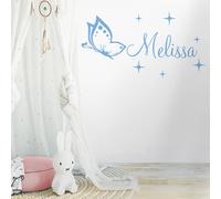 CZD Sticker Prenom Personnalisable,Stickers Prenom Personnalisé,Stickers Chambre Bebe Garcon,Stickers Muraux Chambre Fille,Decoration Chambre Enfant (L2,XL)