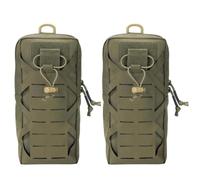 CZMYCBG Pochette de Ceinture Multifonction, Organiseur D'outils EDC avec Fixation MOLLE, Sac de Rangement Polyvalent pour les Activités de Plein Air, Idéal pour la Randonnée et le Camping(Green)