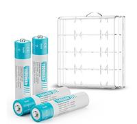 czvv Piles AAA 1,5V - 4 Piles Rechargeables - Pile Rechargeable AAA Lithium Plus Haute Capacité 1100mWh, Anti-Fuite et Durée de Vie Ultra Longue, 1500 Fois Cycles, Une 10 Ans (4 unités)