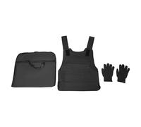 czyuRachel Gilet de sécurité, réglable, avec 1 paire de gants anti-coupures et 1 sac de rangement, gilet de protection résistant aux perforations pour jeux de sécurité, de police et de jeu réel CS