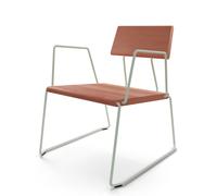 D:008 Loungechair avec Accoudoirs Melon Fuchs & Habicht - FUCHS HABICHT D008 M