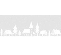 d-c-fix film fenêtre anti regard électrostatiques bordures hiver Maisons - opaque adhésif et décoratif brise-vue cache - pour vitre, vitrage, douche - 20 cm x 1,5 m