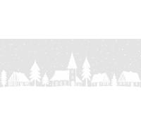 d-c-fix film fenêtre anti regard électrostatiques bordures hiver Maisons - opaque adhésif et décoratif brise-vue cache - pour vitre, vitrage, douche - 20 cm x 1,5 m