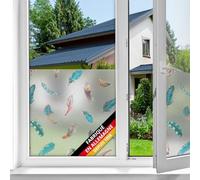d-c-fix film pour fenêtre anti regard Finja 45 cm x 1,5 m | film occultant statique pour vitres à motif moderne - adhérence statique, opaque, décoratif