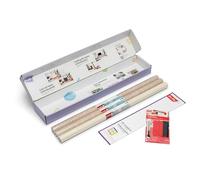 d-c-fix Kit adhésif pour meubles - Kit créatif pour étagères Ikea Kallax - 2 x Santana Oak chaux et 1 x sable satiné uni (67,5 cm x 2 m)