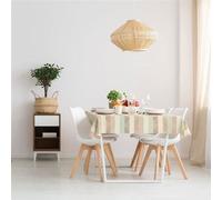 d-c-fix nappe toile cirée rectangulaire Lulina 220 cm x 150 cm eckig - nappe imperméable et anti tache style vintage pour table de cuisine, salle à manger ou jardin - contact alimentaire