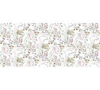 d-c-fix nappe toile cirée rectangulaire Chuchoter Fleur 110 cm x 140 cm | eckig - nappe imperméable et anti tache style vintage pour table de cuisine, salle à manger ou jardin - contact alimentaire