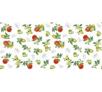 Nappe toile cirée ronde Manhattan Citronella - D-C-TABLE - 150 cm - Qualité supérieure - Facile d'entretien - Imperméable