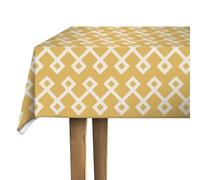 d-c-Fix Nappe Toile cirée rectangulaire Dakota Curry 140 x 180 cm | nappe imperméable et anti tache style vintage pour table de cuisine, salle à manger ou jardin - contact alimentaire