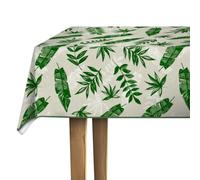 d-c-fix nappe toile cirée rectangulaire Pluie Forêt 150 cm ronde | nappe imperméable et anti tache style vintage pour table de cuisine, salle à manger ou jardin - contact alimentaire