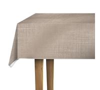 d-c-fix Nappe Toile cirée rectangulaire Sharon Greige 150 cm Ronde | nappe imperméable et anti tache style vintage pour table de cuisine, salle à manger ou jardin - contact alimentaire