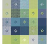 d-c-fix nappe toile cirée rectangulaire Victor bleu 150 cm x 250 cm ovale | nappe imperméable et anti tache style vintage pour table de cuisine, salle à manger ou jardin - contact alimentaire