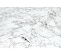 d-c-fix papier adhésif pour meuble effet marbre Cortes Argent - film autocollant décoratif rouleau vinyle - pour cuisine, porte, table - décoration revêtement peint stickers collant - 45 cm x 2 m