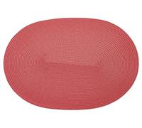 d-c-fix set de table Catania Circle Mineral Red 29 cm x 44 cm ovale | set de table jaune moderne pour table salle à manger et cuisine - set de table lavable, contact alimentaire