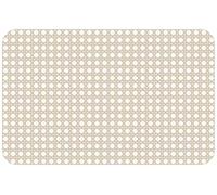 d-c-fix Set de Table Catania Circle Woven Cane 29 cm x 44 cm eckig | set de table jaune moderne pour table salle à manger et cuisine - set de table lavable, contact alimentaire