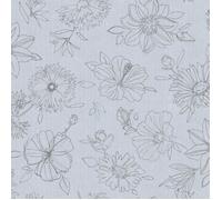 D-C-TABLE - Nappe ovale manhattan palmas gris 150x250cm