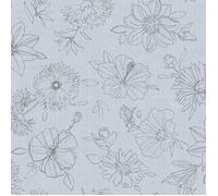D-C-TABLE - Nappe ronde manhattan palmas gris 150cm
