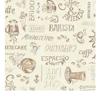 D-C-TABLE - Nappe ronde manhattan ristretto creme 150cm