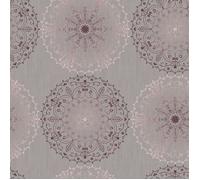 D-C-TABLE - Nappe ronde monte carlo charlene gris 150cm