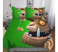 D Gruffalo Housse De Couette Avec Taies D'oreiller Housses De Couettes Anime Parure De Lit Microfibre Avec Fermeture ¿¿Clair Parure De Couette Pour Adu