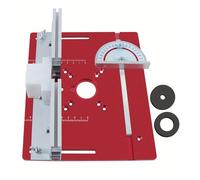 d ' insertion de table de routeur, rabattable en aluminium pour bancs de travail du bois, guide de jauge à onglet, supports de clôture coulissants, de clôture en aluminium